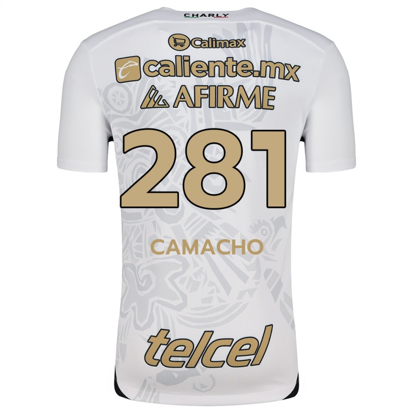 Kinder Javier Camacho #281 Weiß Schwarz Auswärtstrikot Trikot 2024/25 T-Shirt