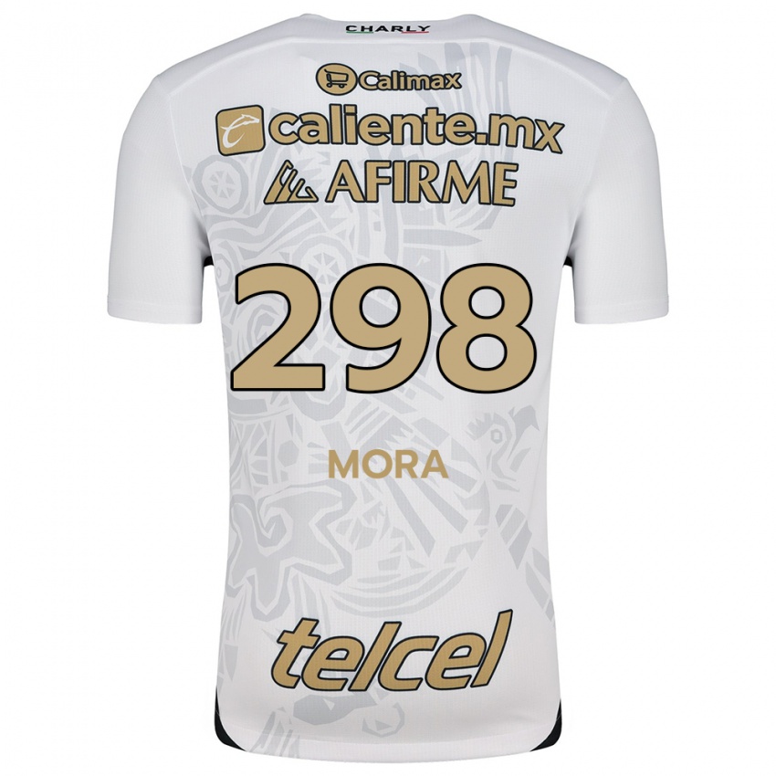 Kinder Gilberto Mora #298 Weiß Schwarz Auswärtstrikot Trikot 2024/25 T-Shirt