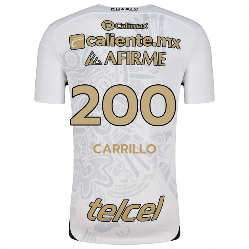 Kinder Manuel Carrillo #200 Weiß Schwarz Auswärtstrikot Trikot 2024/25 T-Shirt