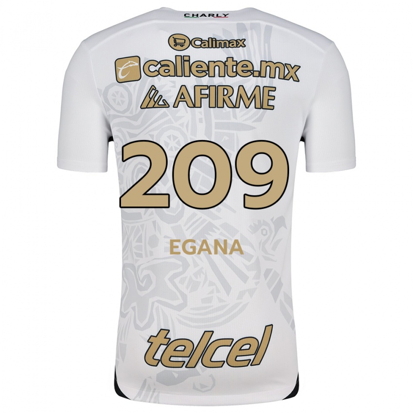 Kinder Arath Egaña #209 Weiß Schwarz Auswärtstrikot Trikot 2024/25 T-Shirt