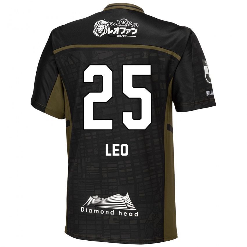 Kinder Leo Osaki #25 Schwarz Grün Auswärtstrikot Trikot 2024/25 T-Shirt