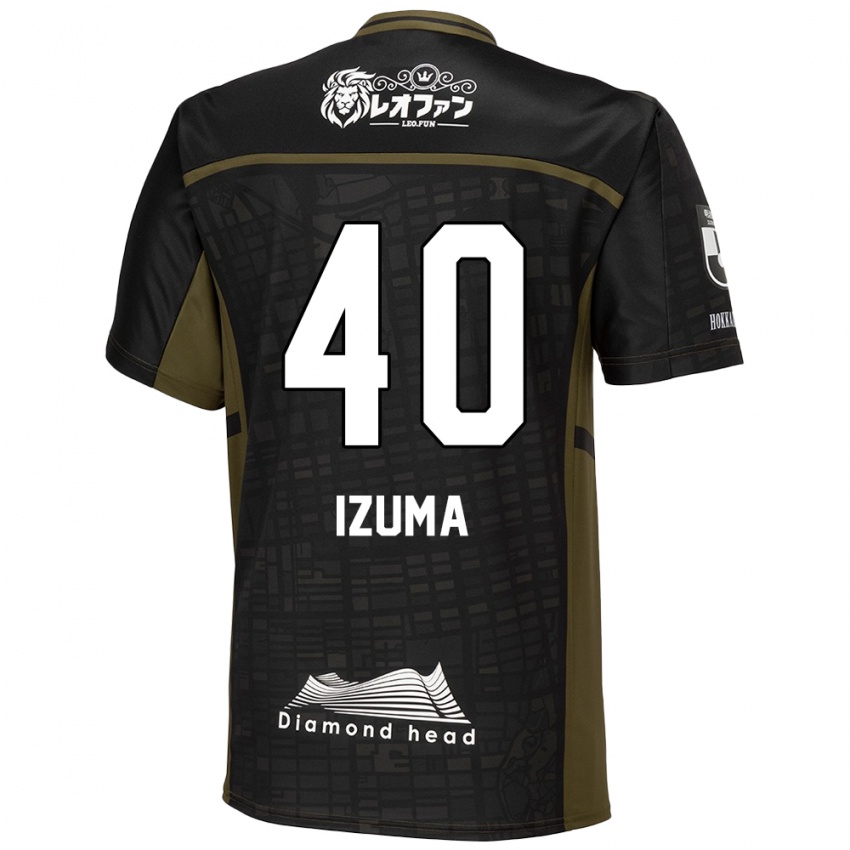 Kinder Shido Izuma #40 Schwarz Grün Auswärtstrikot Trikot 2024/25 T-Shirt