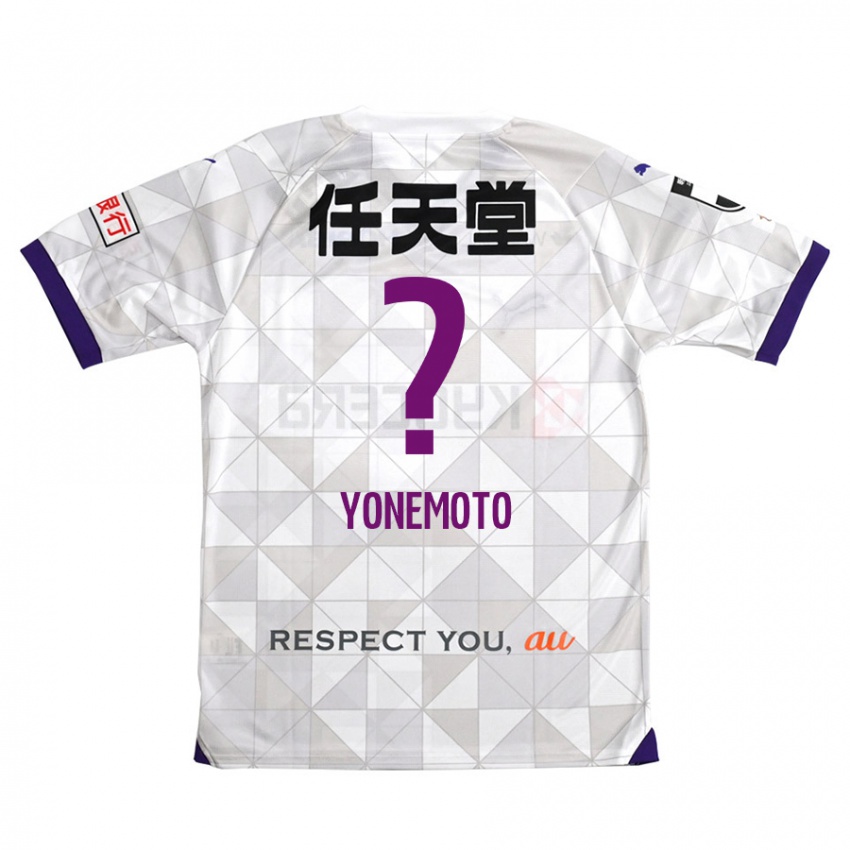 Kinder Takuji Yonemoto #0 Weiß Lila Auswärtstrikot Trikot 2024/25 T-Shirt