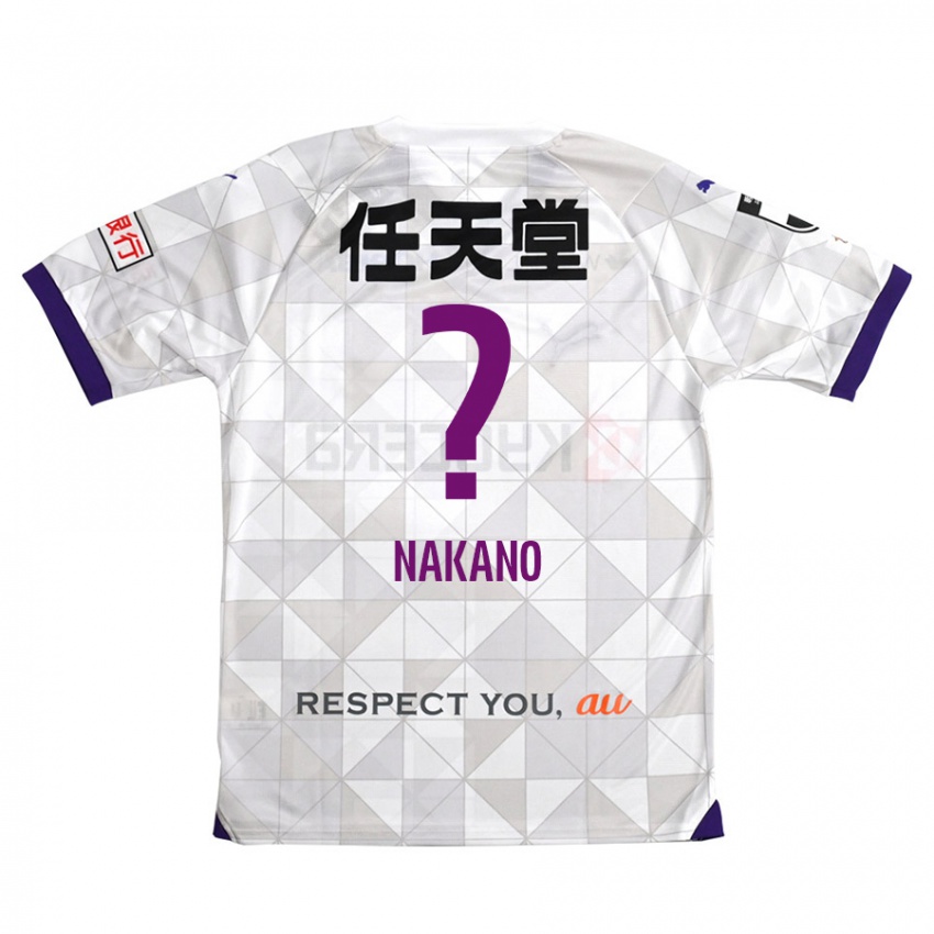 Kinder Kotaro Nakano #0 Weiß Lila Auswärtstrikot Trikot 2024/25 T-Shirt