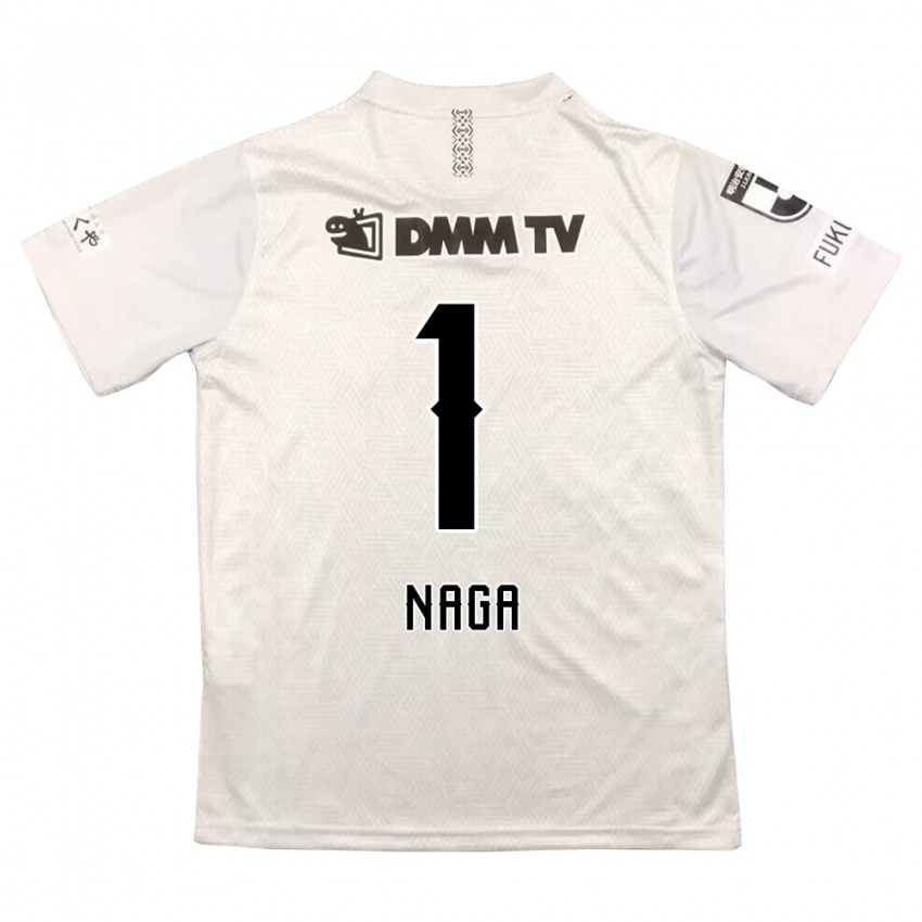 Kinder Takumi Nagaishi #1 Grauschwarz Auswärtstrikot Trikot 2024/25 T-Shirt