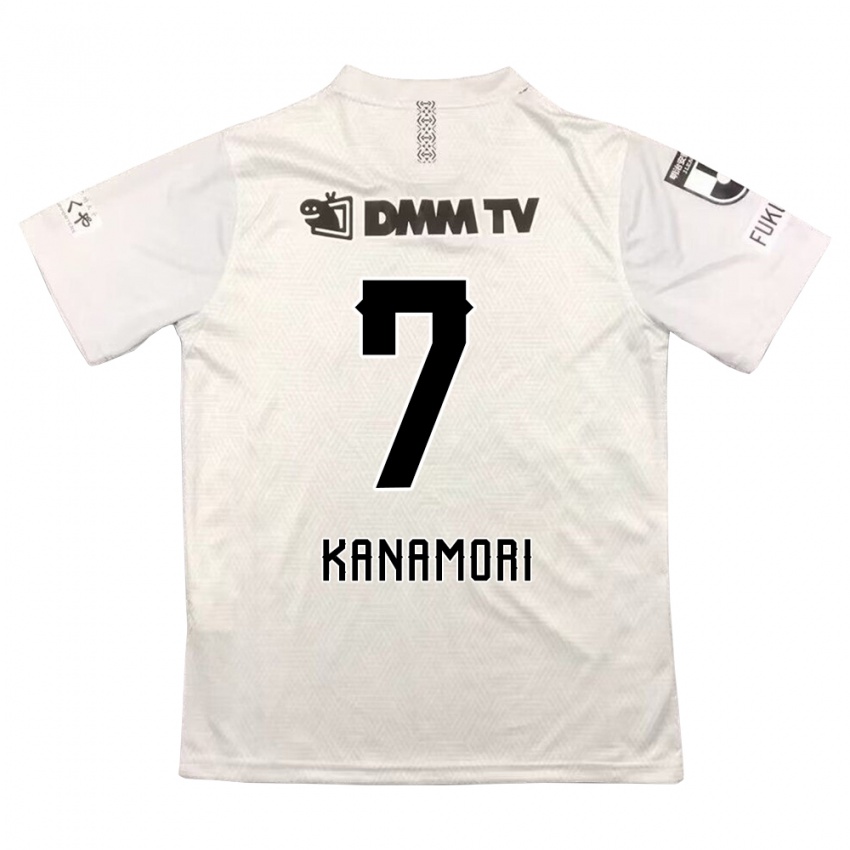 Kinder Takeshi Kanamori #7 Grauschwarz Auswärtstrikot Trikot 2024/25 T-Shirt