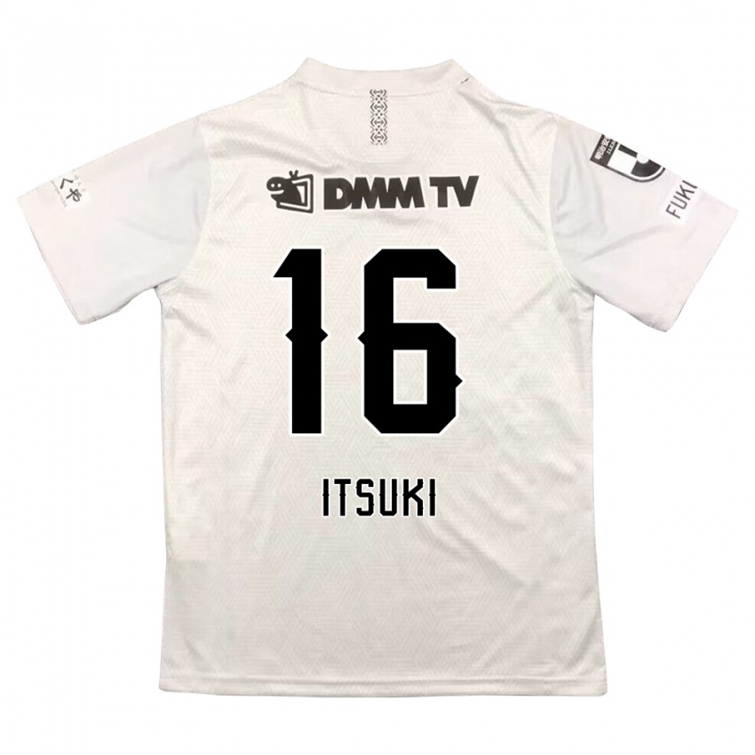 Kinder Itsuki Oda #16 Grauschwarz Auswärtstrikot Trikot 2024/25 T-Shirt