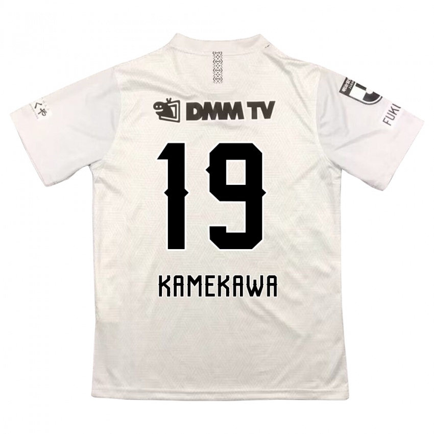 Kinder Masashi Kamekawa #19 Grauschwarz Auswärtstrikot Trikot 2024/25 T-Shirt