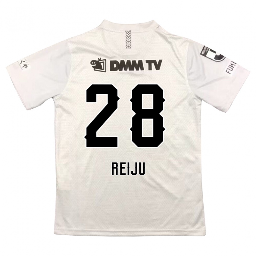 Kinder Reiju Tsuruno #28 Grauschwarz Auswärtstrikot Trikot 2024/25 T-Shirt