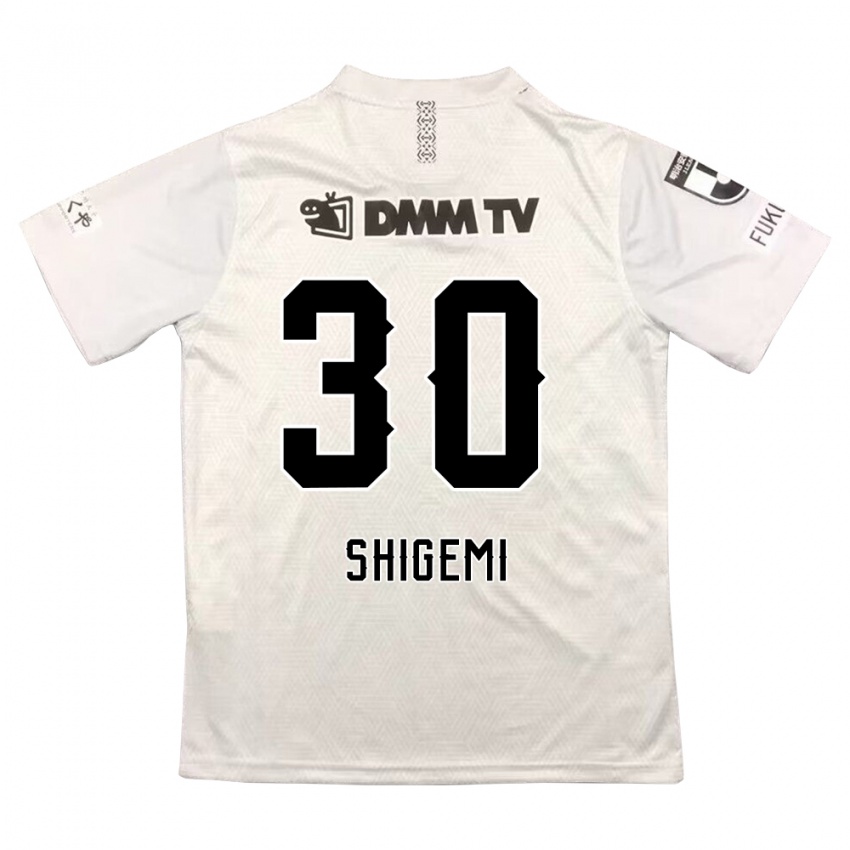 Kinder Masato Shigemi #30 Grauschwarz Auswärtstrikot Trikot 2024/25 T-Shirt