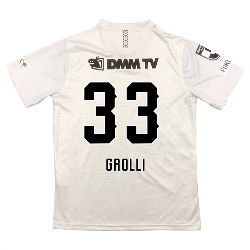 Kinder Douglas Grolli #33 Grauschwarz Auswärtstrikot Trikot 2024/25 T-Shirt