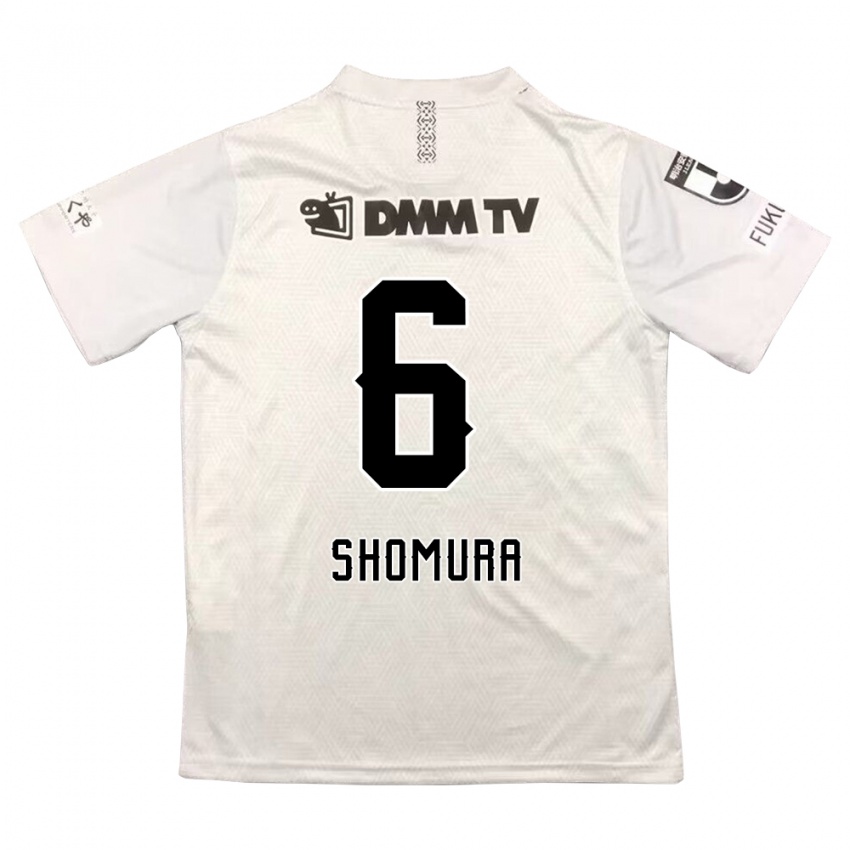 Kinder Tomoki Shomura #6 Grauschwarz Auswärtstrikot Trikot 2024/25 T-Shirt