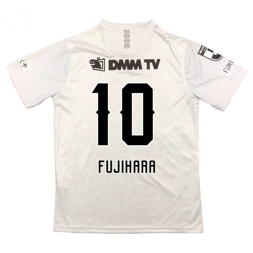 Kinder Naoatsu Fujihara #10 Grauschwarz Auswärtstrikot Trikot 2024/25 T-Shirt