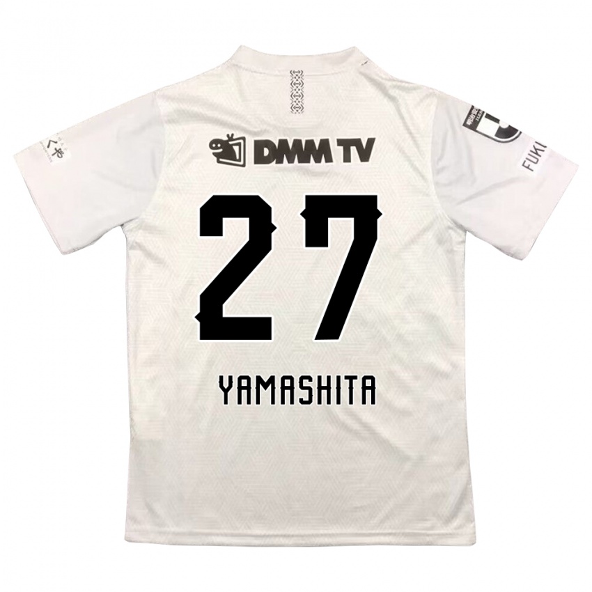 Kinder Sotaro Yamashita #27 Grauschwarz Auswärtstrikot Trikot 2024/25 T-Shirt