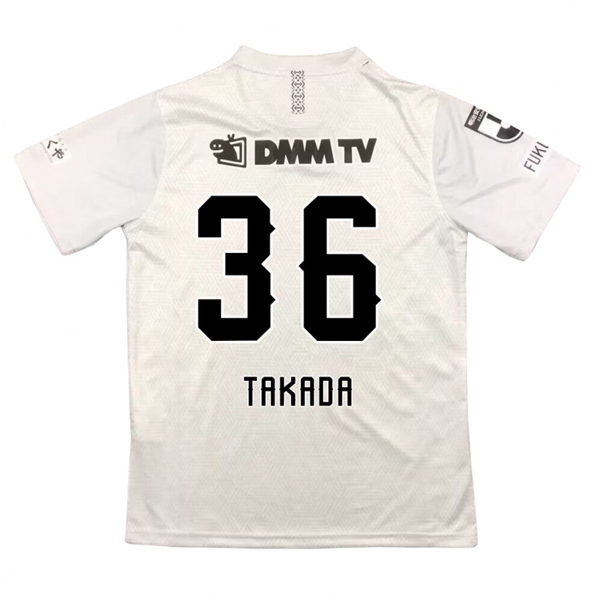 Kinder Seiya Takada #36 Grauschwarz Auswärtstrikot Trikot 2024/25 T-Shirt