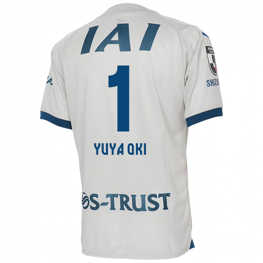 Kinder Yuya Oki #1 Weiß Blau Auswärtstrikot Trikot 2024/25 T-Shirt