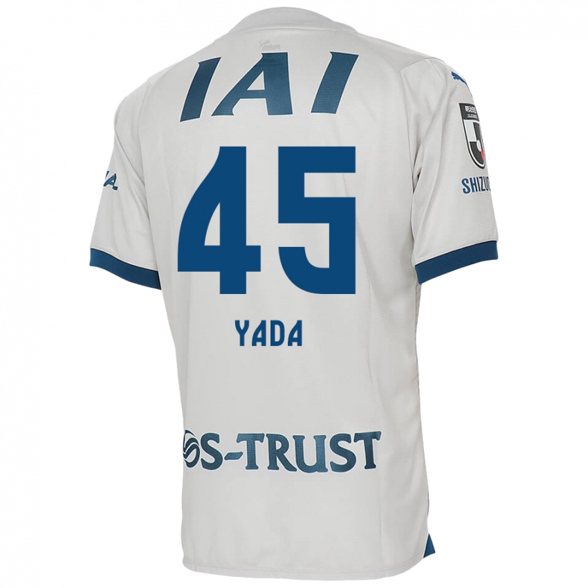 Kinder Ryunosuke Yada #45 Weiß Blau Auswärtstrikot Trikot 2024/25 T-Shirt