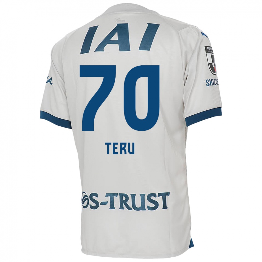 Kinder Teruki Hara #70 Weiß Blau Auswärtstrikot Trikot 2024/25 T-Shirt