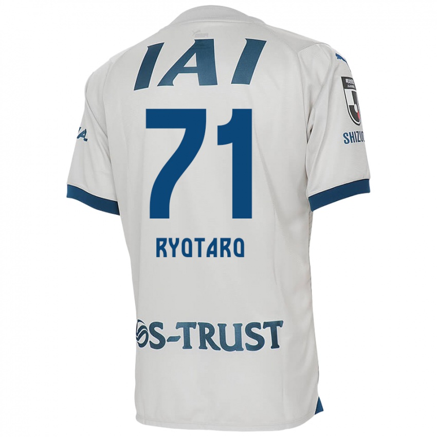 Kinder Ryotaro Nakamura #71 Weiß Blau Auswärtstrikot Trikot 2024/25 T-Shirt