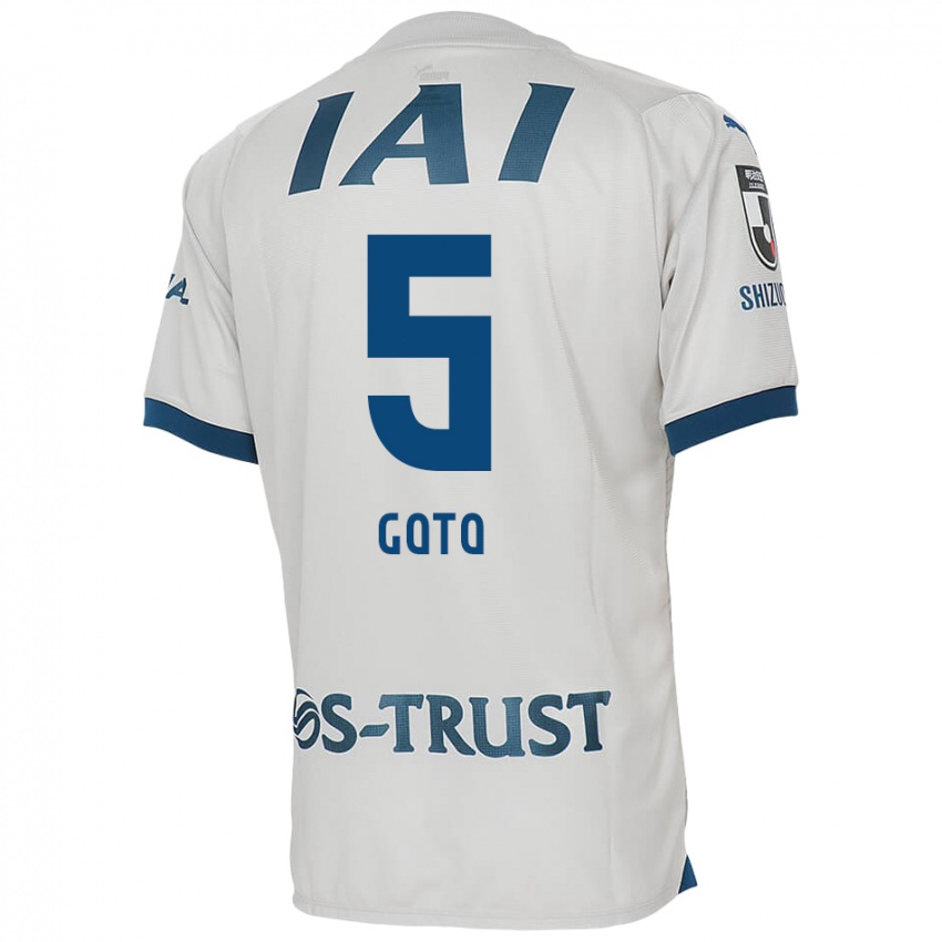 Kinder Keita Goto #5 Weiß Blau Auswärtstrikot Trikot 2024/25 T-Shirt