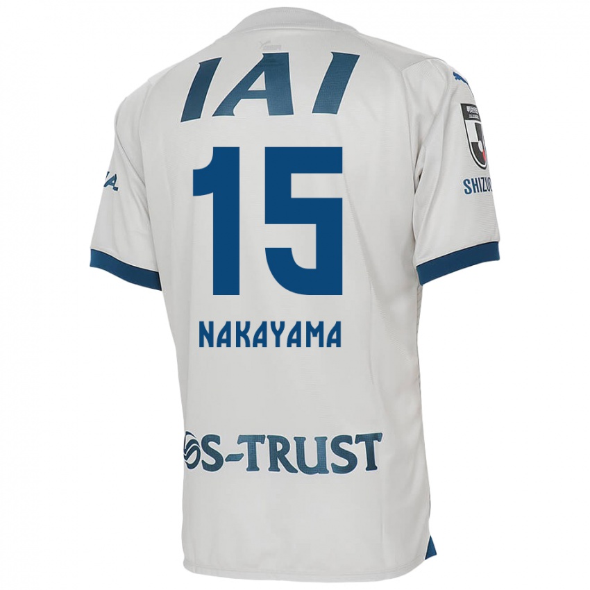 Kinder Atsuki Nakayama #15 Weiß Blau Auswärtstrikot Trikot 2024/25 T-Shirt