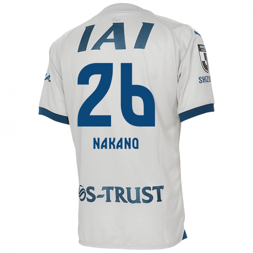 Kinder Takeru Nakano #26 Weiß Blau Auswärtstrikot Trikot 2024/25 T-Shirt