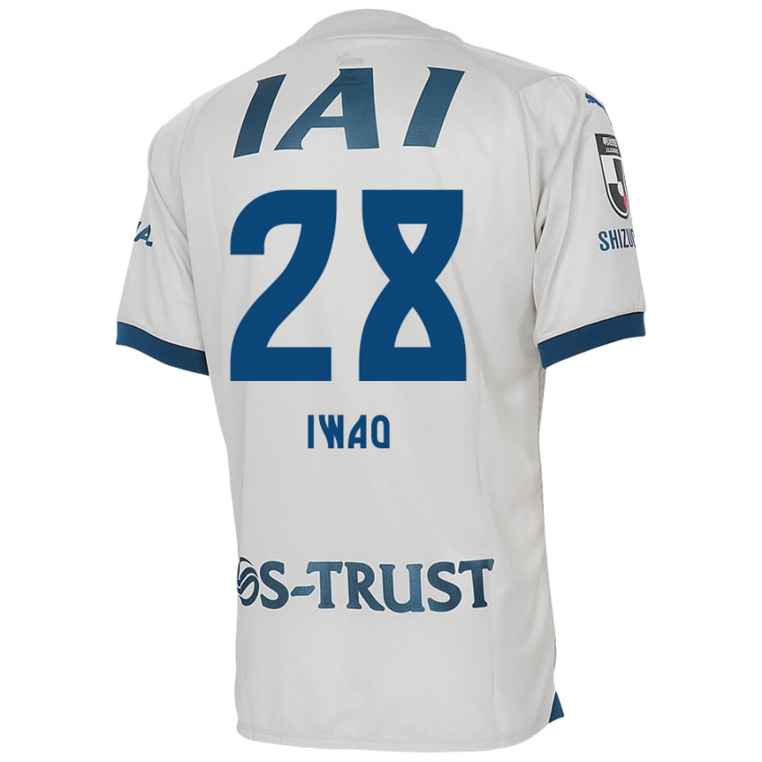 Kinder Takeru Iwao #28 Weiß Blau Auswärtstrikot Trikot 2024/25 T-Shirt