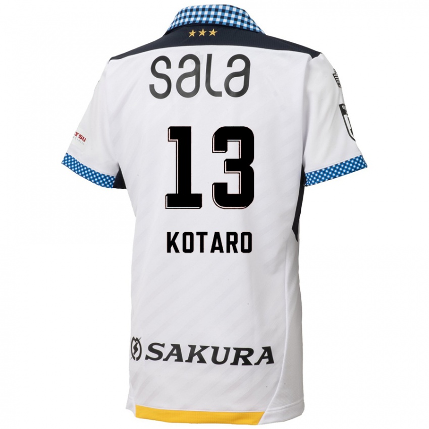 Kinder Kotaro Fujikawa #13 Weiß Schwarz Auswärtstrikot Trikot 2024/25 T-Shirt