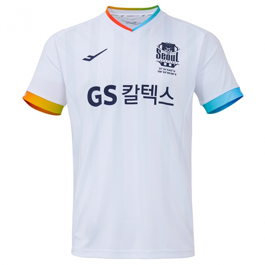 Kinder Hyeon-Seung Lee #77 Weiß Blau Auswärtstrikot Trikot 2024/25 T-Shirt