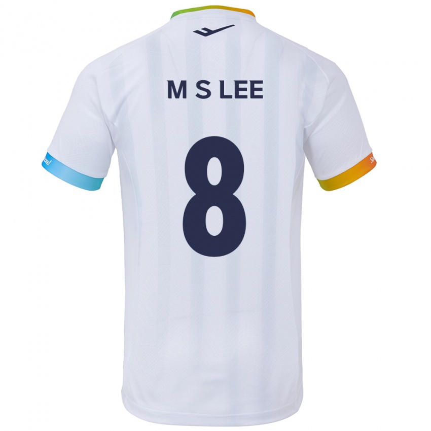 Kinder Seung-Mo Lee #8 Weiß Blau Auswärtstrikot Trikot 2024/25 T-Shirt