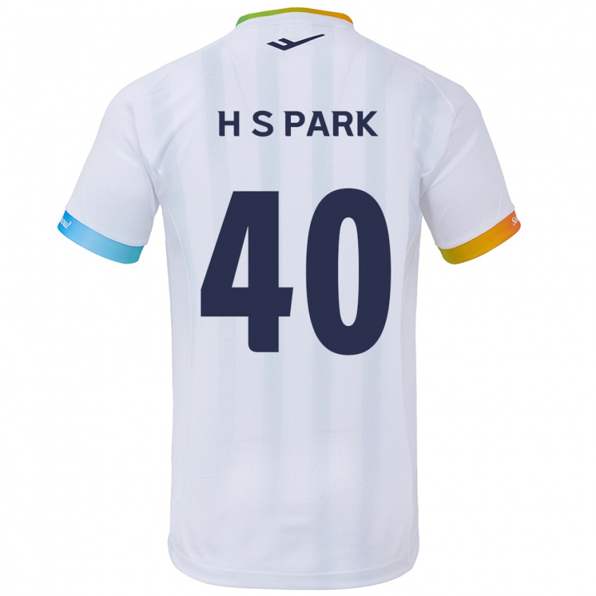 Kinder Seong-Hun Park #40 Weiß Blau Auswärtstrikot Trikot 2024/25 T-Shirt