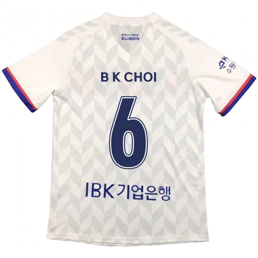 Kinder Kyu-Baek Choi #6 Weiß Blau Auswärtstrikot Trikot 2024/25 T-Shirt