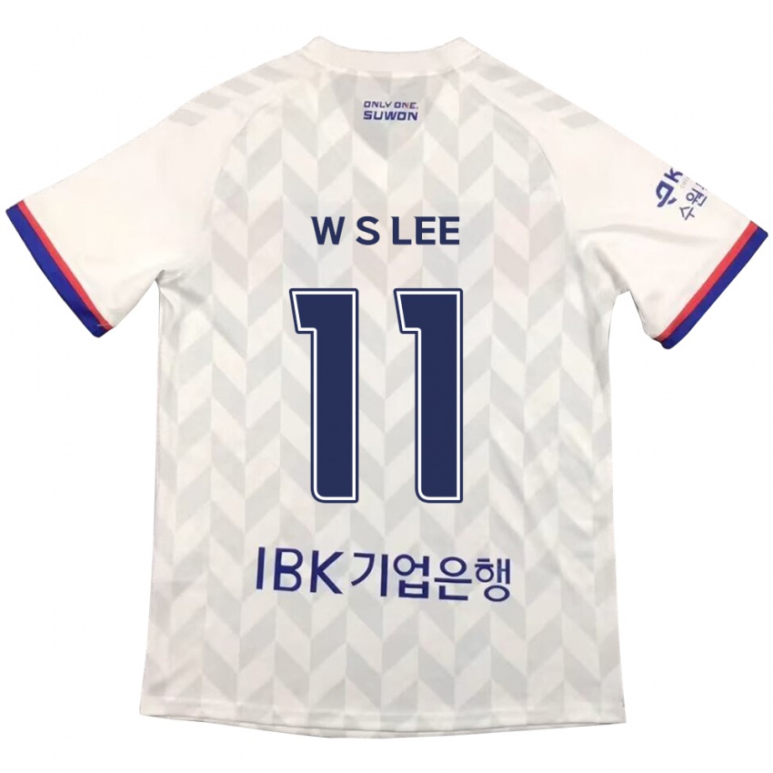 Kinder Seung-Woo Lee #11 Weiß Blau Auswärtstrikot Trikot 2024/25 T-Shirt