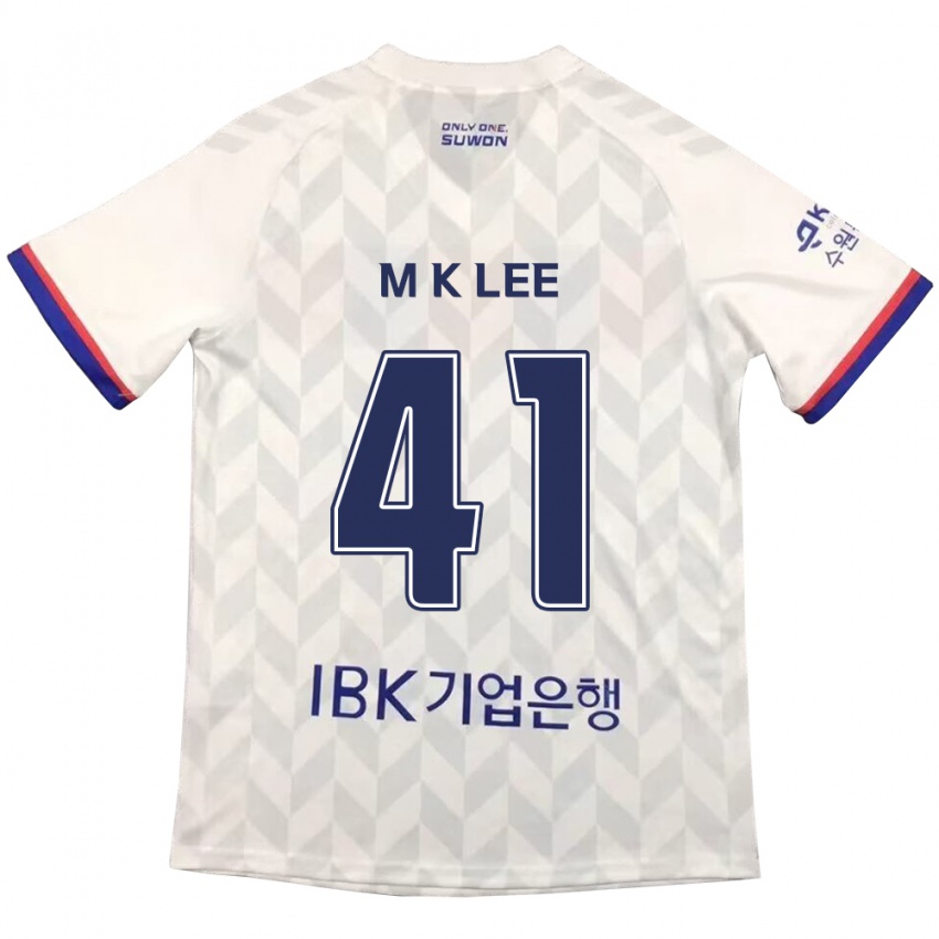 Kinder Kyung-Min Lee #41 Weiß Blau Auswärtstrikot Trikot 2024/25 T-Shirt