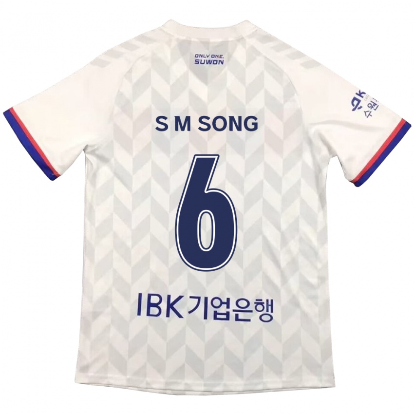 Kinder Min-Seob Song #6 Weiß Blau Auswärtstrikot Trikot 2024/25 T-Shirt