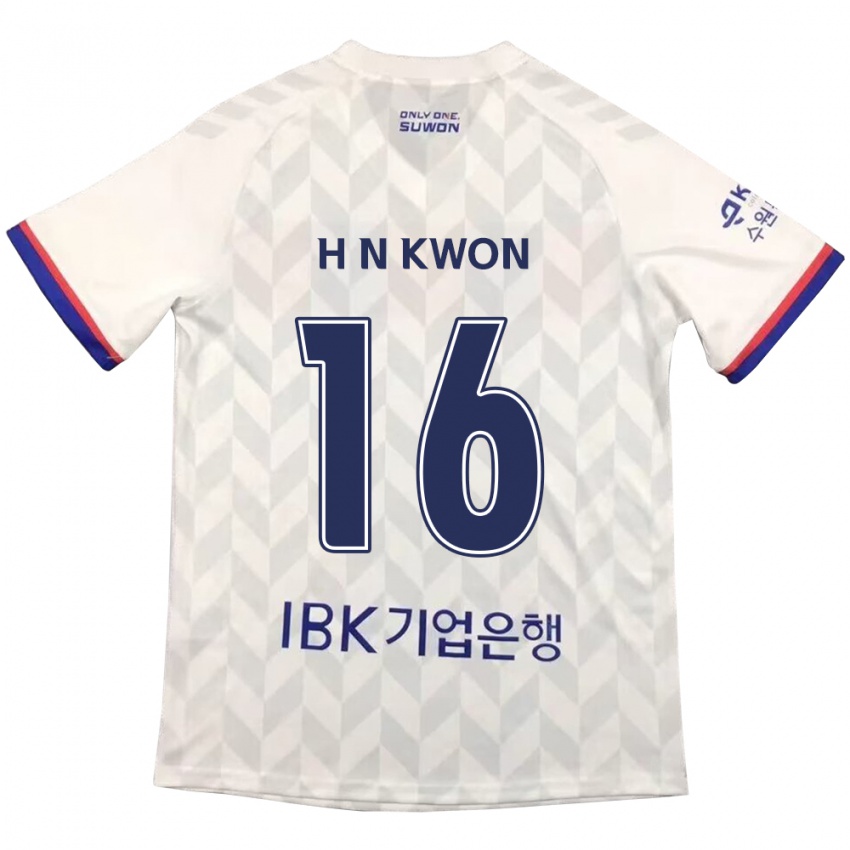 Kinder Nam-Hoon Kwon #16 Weiß Blau Auswärtstrikot Trikot 2024/25 T-Shirt