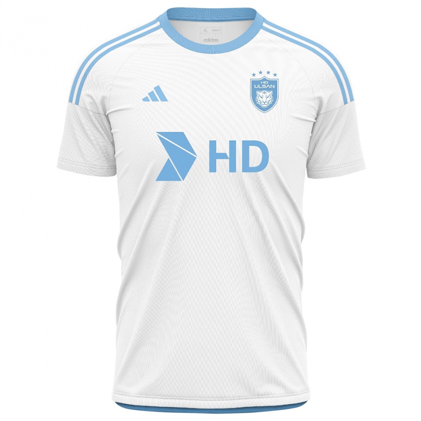 Kinder Yong-Hyeon Yi #26 Weiß Blau Auswärtstrikot Trikot 2024/25 T-Shirt