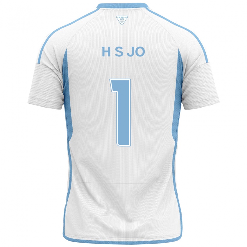 Kinder Su-Hyeok Jo #1 Weiß Blau Auswärtstrikot Trikot 2024/25 T-Shirt