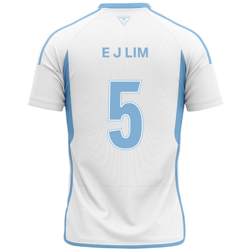 Kinder Jong-Eun Lim #5 Weiß Blau Auswärtstrikot Trikot 2024/25 T-Shirt