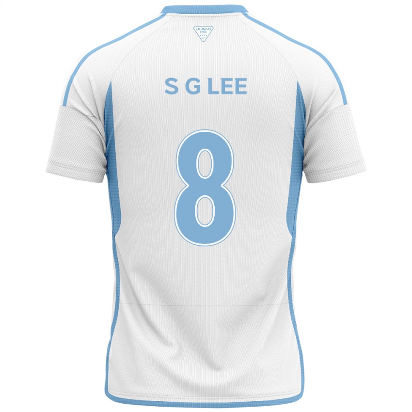 Kinder Gyu-Sung Lee #8 Weiß Blau Auswärtstrikot Trikot 2024/25 T-Shirt