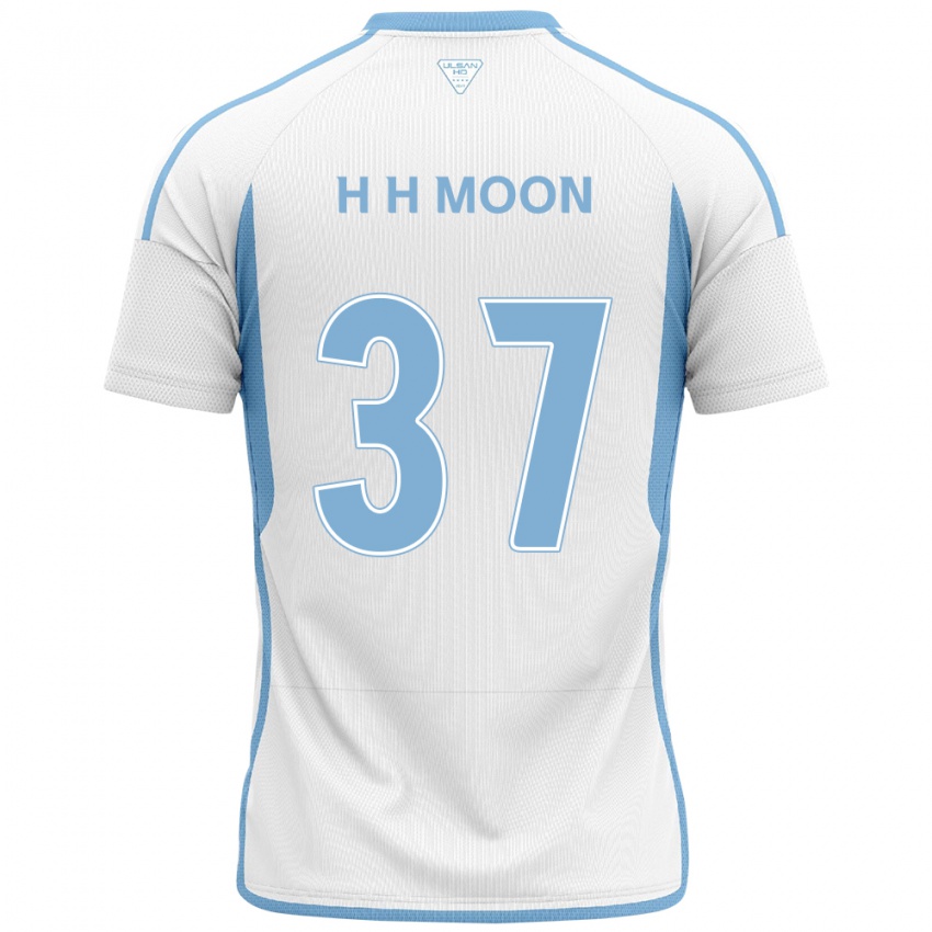 Kinder Hyeon-Ho Moon #37 Weiß Blau Auswärtstrikot Trikot 2024/25 T-Shirt