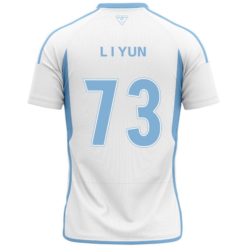 Kinder Il-Lok Yun #73 Weiß Blau Auswärtstrikot Trikot 2024/25 T-Shirt