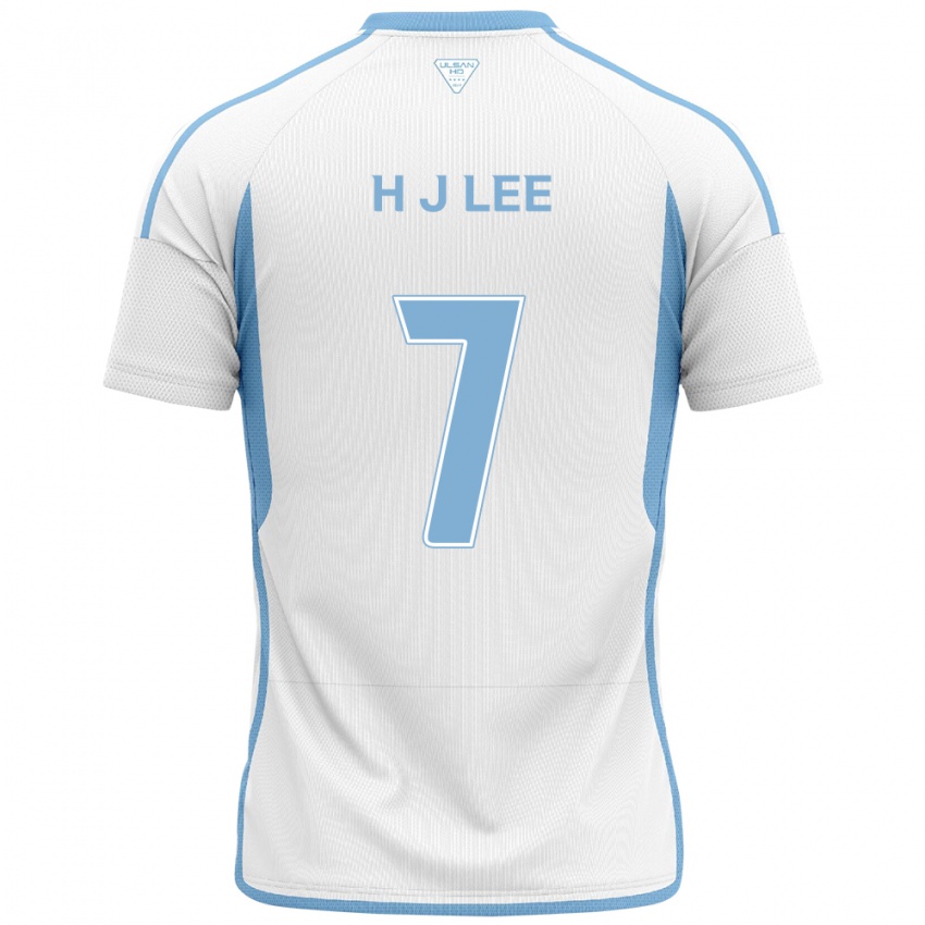 Kinder Jae-Hun Lee #7 Weiß Blau Auswärtstrikot Trikot 2024/25 T-Shirt