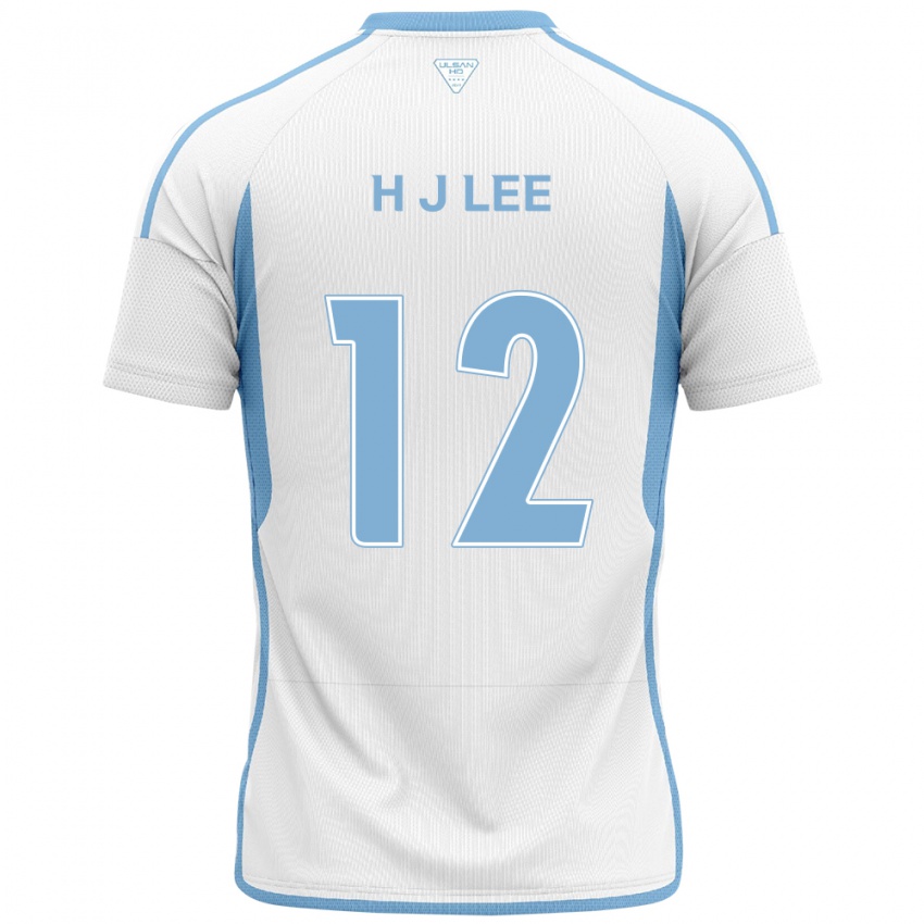 Kinder Jae-Hyung Lee #12 Weiß Blau Auswärtstrikot Trikot 2024/25 T-Shirt