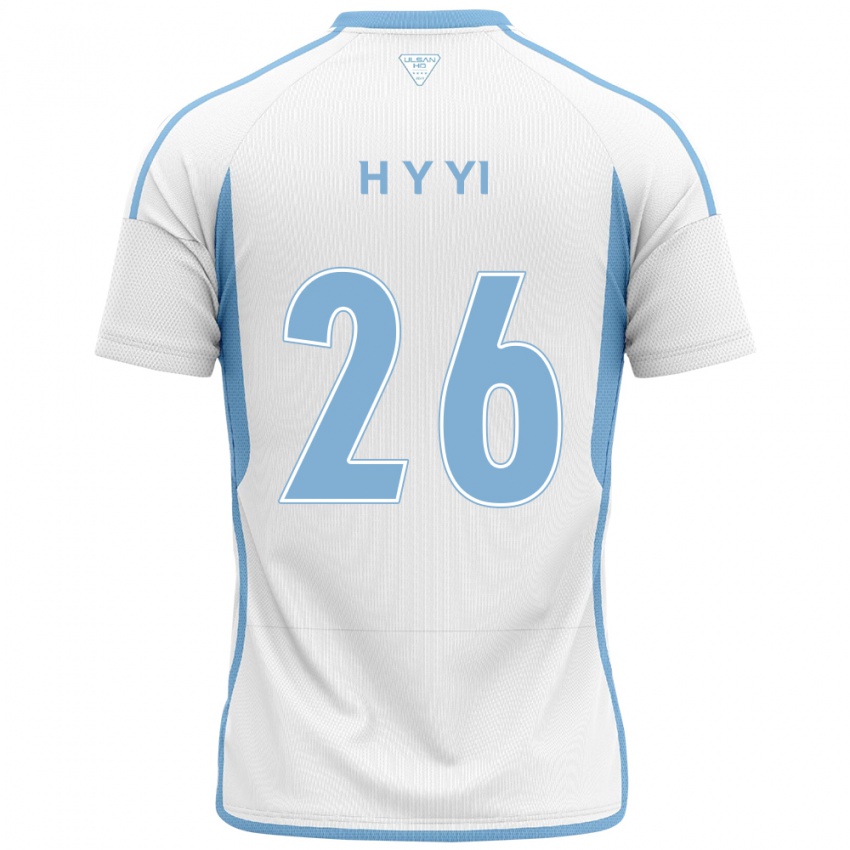 Kinder Yong-Hyeon Yi #26 Weiß Blau Auswärtstrikot Trikot 2024/25 T-Shirt