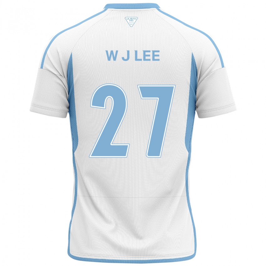 Kinder Ji-Woo Lee #27 Weiß Blau Auswärtstrikot Trikot 2024/25 T-Shirt