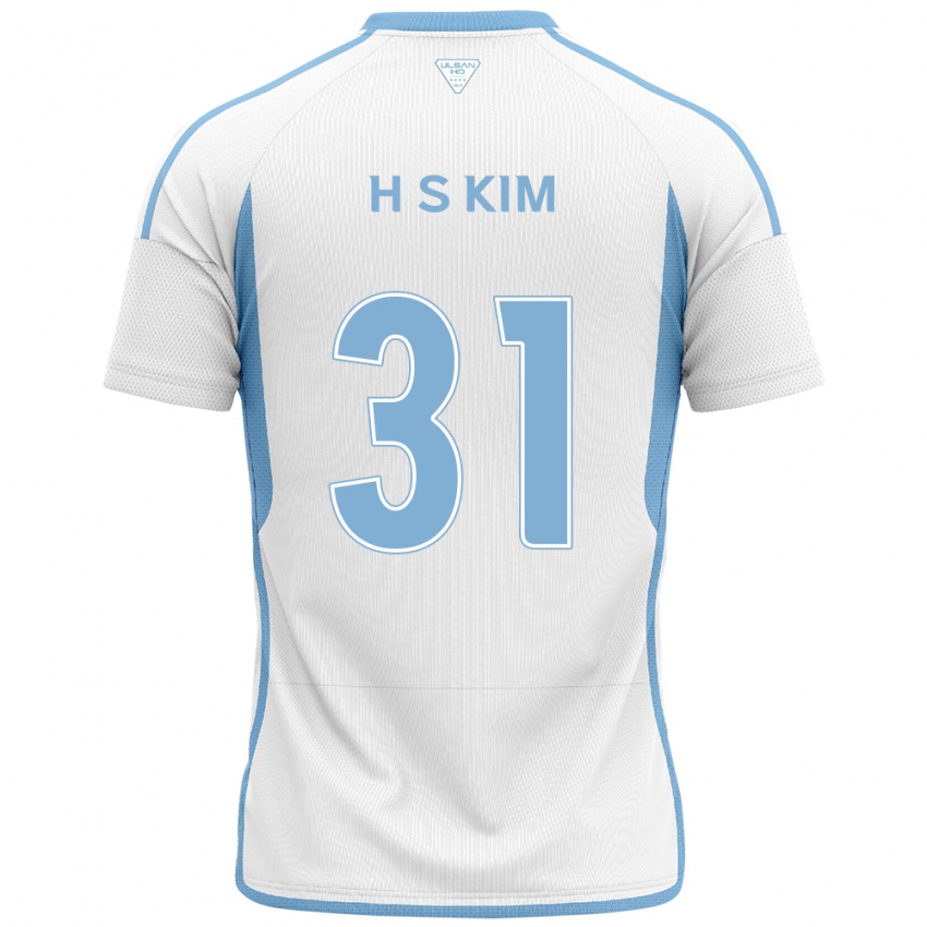 Kinder Se-Hyoung Kim #31 Weiß Blau Auswärtstrikot Trikot 2024/25 T-Shirt