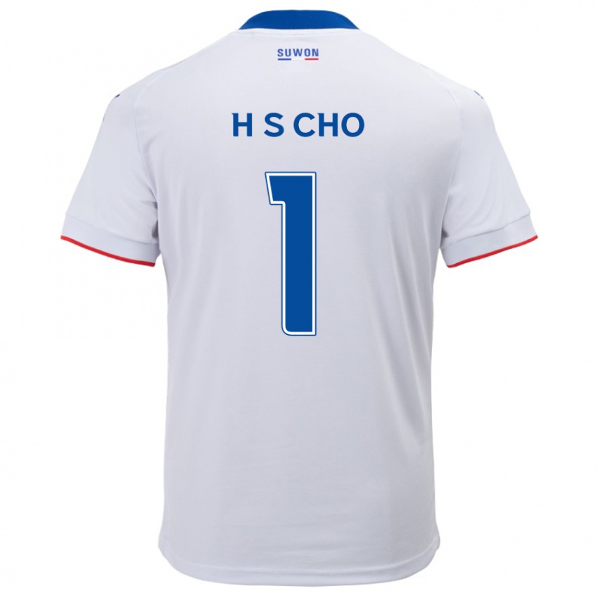 Kinder Sung-Hoon Cho #1 Weiß Blau Auswärtstrikot Trikot 2024/25 T-Shirt