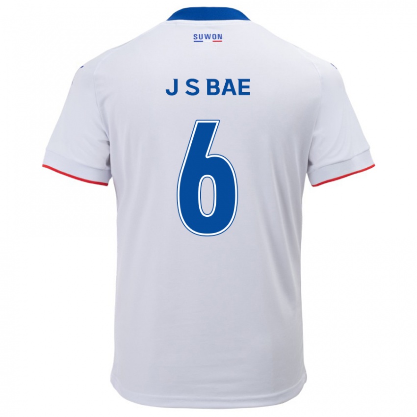 Kinder Seo-Joon Bae #6 Weiß Blau Auswärtstrikot Trikot 2024/25 T-Shirt