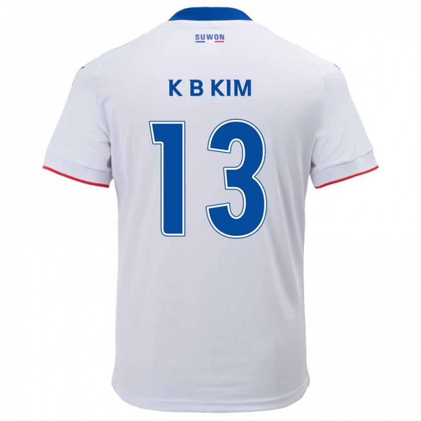 Kinder Bo-Kyung Kim #13 Weiß Blau Auswärtstrikot Trikot 2024/25 T-Shirt